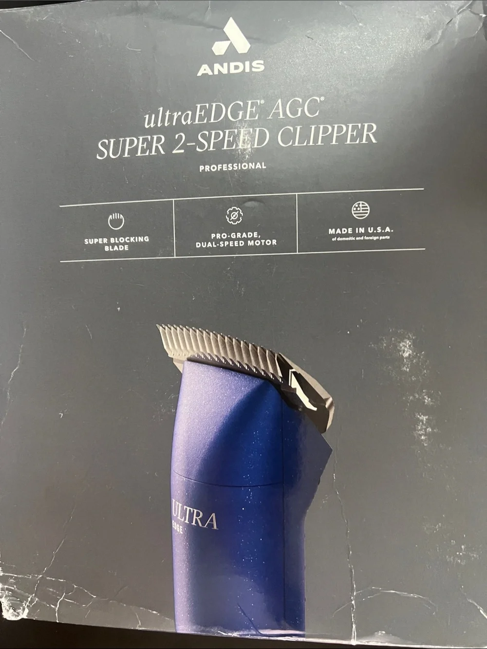 Andis UltraEDGE AGC Super 2-Speed Clipper – Metallic Blue